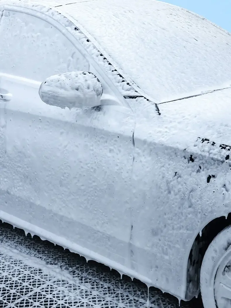 2L Manueller Luftdruck-Schaumsprüher, Handpumpe, Autowaschflasche mit 3 austauschbaren Düsen zur Fahrzeugreinigung – Detail 6