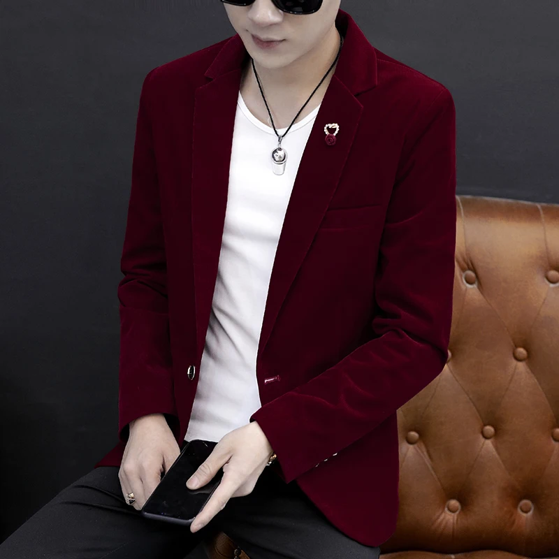 2025 High Quality Fashion Fashion Casual Suit Jacket Autumn Youth Slim-fit British Fashion Men's Coat Korean Version Small Suit - Image 3