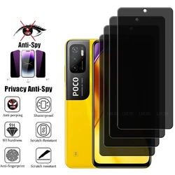 4Pcs For Xiaomi Poco M3 Pro Glass For Poco M3 Pro Screen Protector 9H Protective Anti-Spy Privacy Tempered Glass Poco M3 Pro 5G