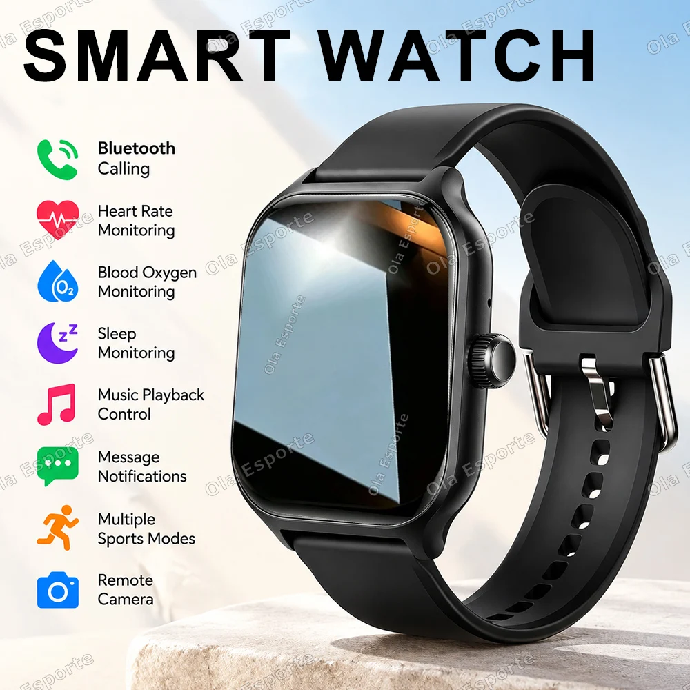 New Smartwatch, 1.88-inch HD Full Touchscreen, Bluetooth Calls, Message Notifications, Multiple Sports Modes, Music Playback H10
