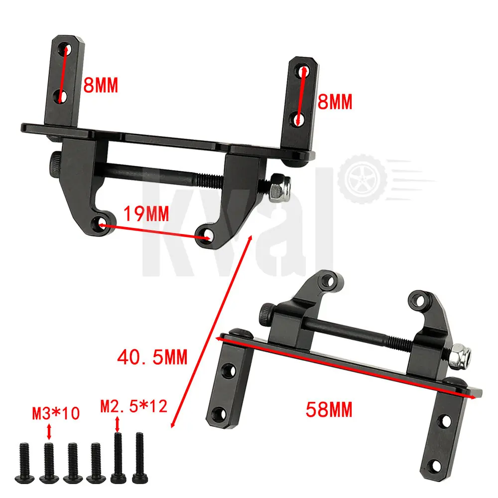 Aluminum Alloy Axle Servo Mount  Base Stand for 1/10 RC Crawler Axial SCX10 II 90046 AR44 Axle or MN999 Metal Upgrade Parts