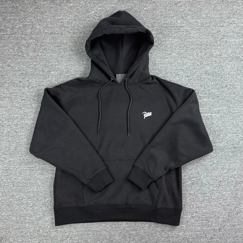 باتا مقنعين البلوز الكرتون شعار طباعة للجنسين سستة سترة الخريف الشتاء عارضة باتا هوديس البلوز الشارع الصورة الحقيقية #2