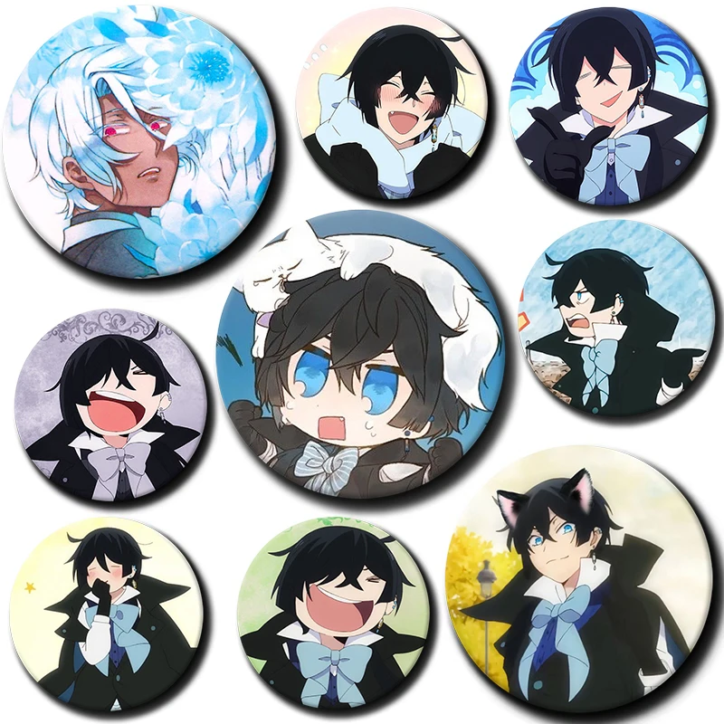 58mm TV Animation T-The Case Study Button Lapel Pin Handmade Brooches for Clothes Decoration Backpack Accessories Badge Gift