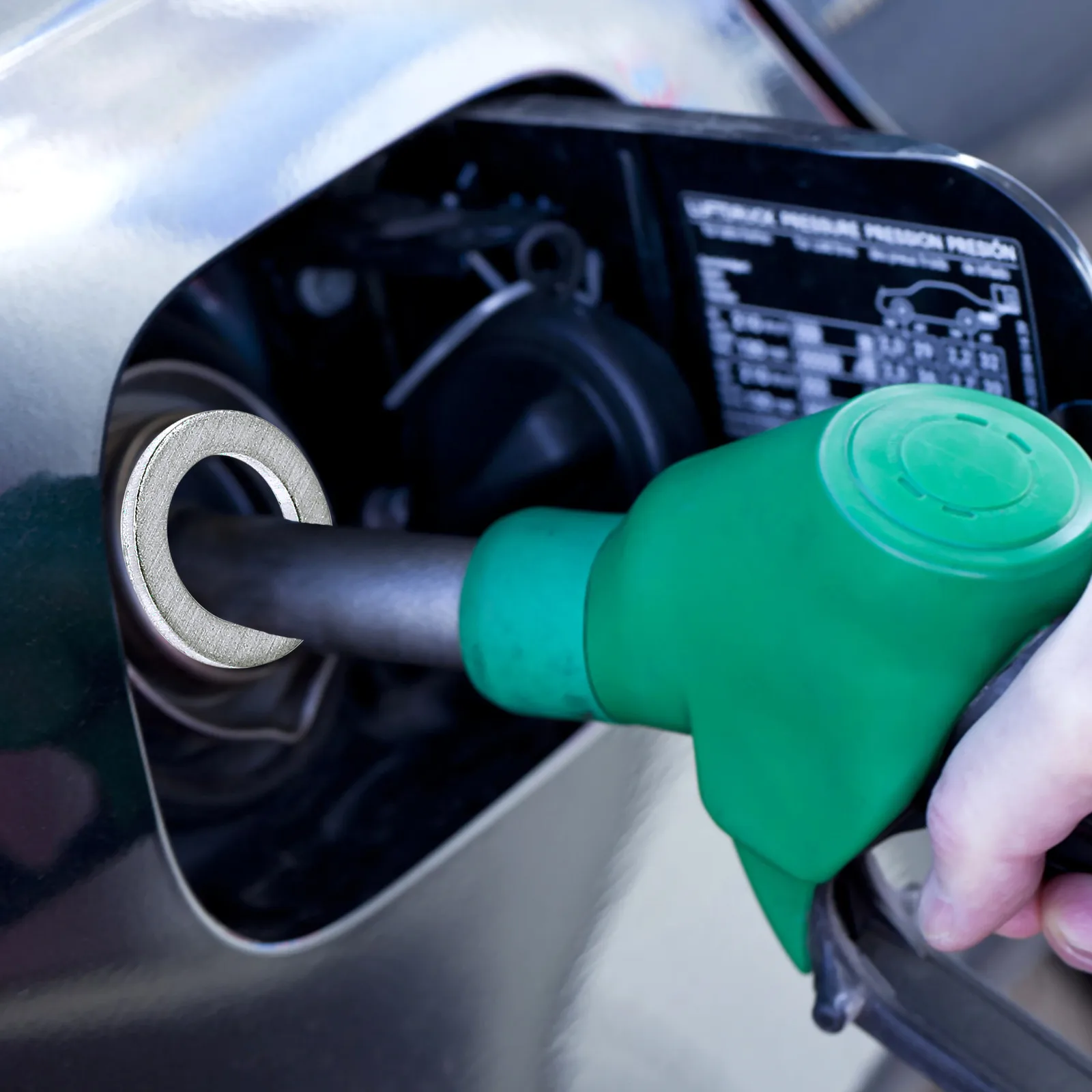 

10pcs Aluminum Ring Gasket Plug Washer Oil Seal Gasket Crush Ring For Car Accessories Engine Parts Durable Sealing