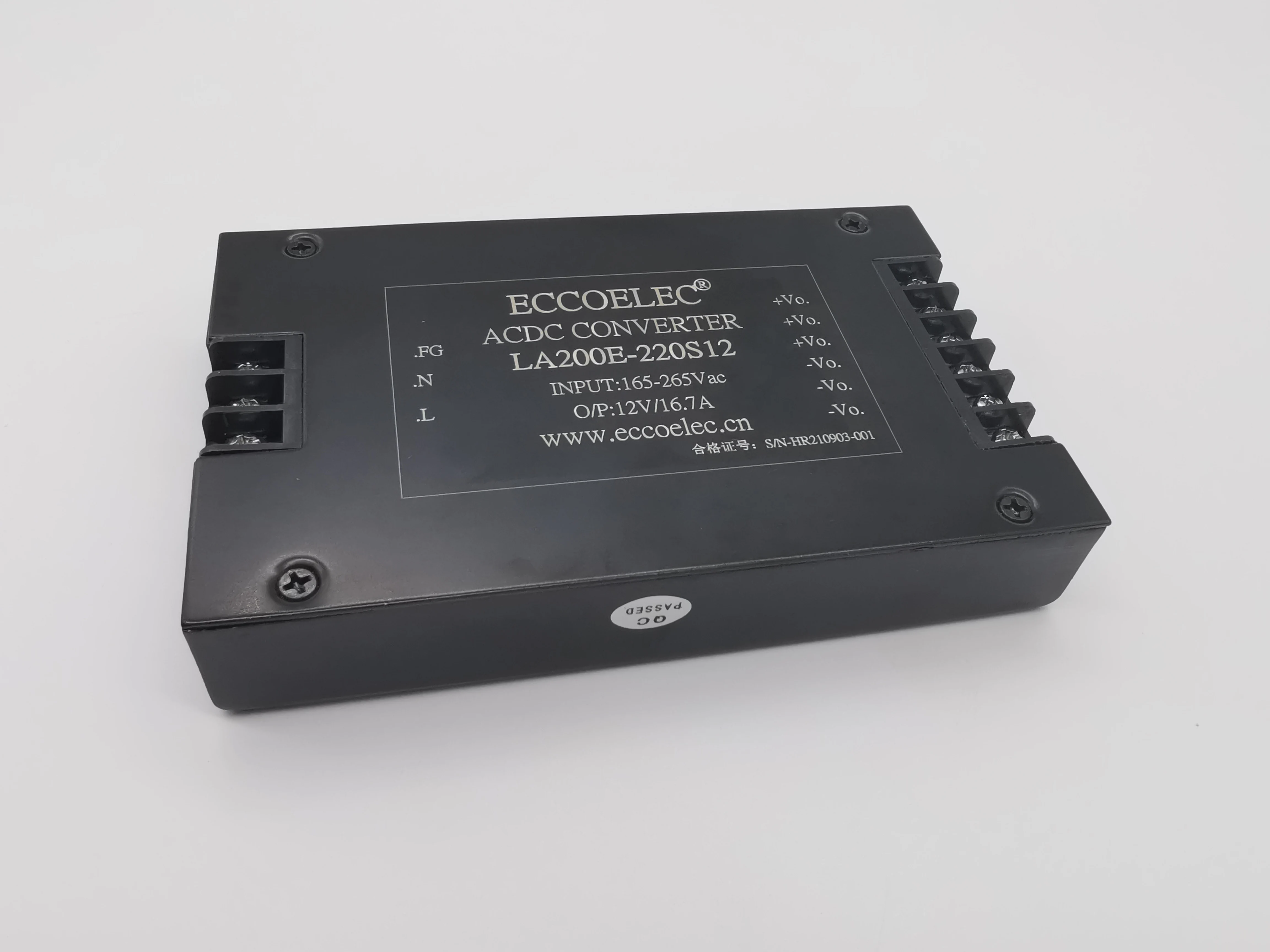 200W AC/DC isolation power module 220V to 12V, 15V, 24V, 28V, or 48V output can be customized  input voltage 220VAC 165-265V