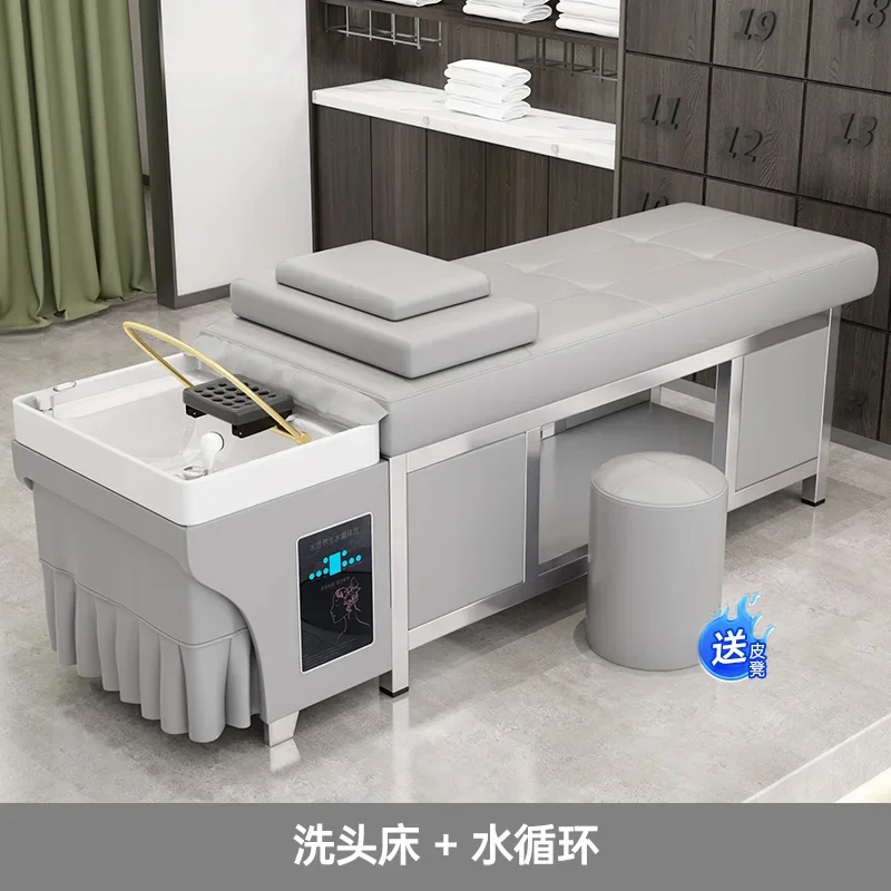 Japanese Shampoo Bed Wash Hair Comfort Massage Water Circulation Head Hair Therapy Shampooing Spa Salon Equipment