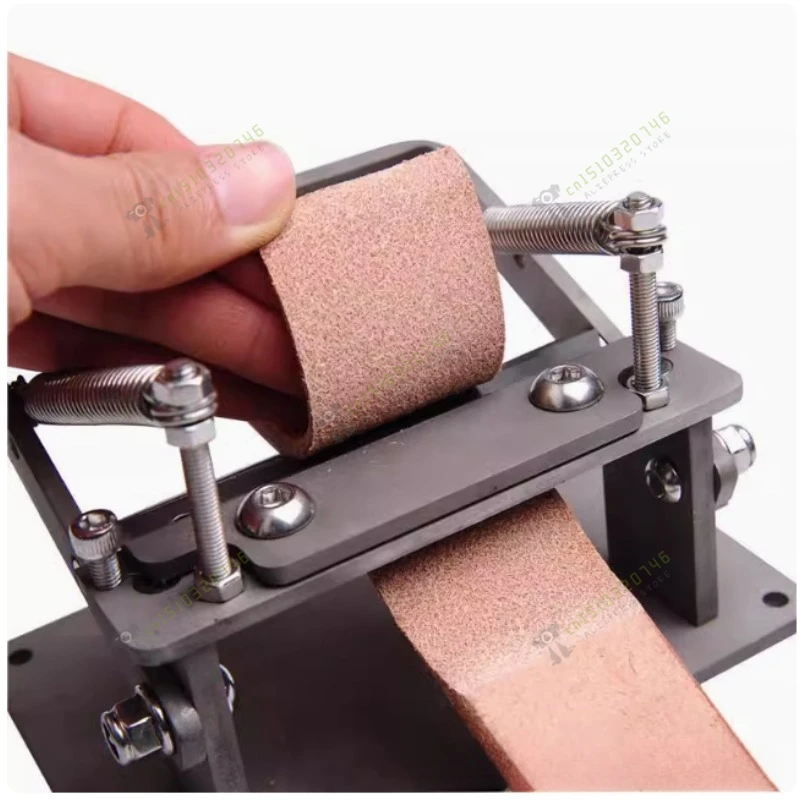 2021 Stainless Steel Craft Leather Strips Belt Manual Thinning Machine DIY Cutting Peeler Tools +10 Pcs Blades 10MM*18MM