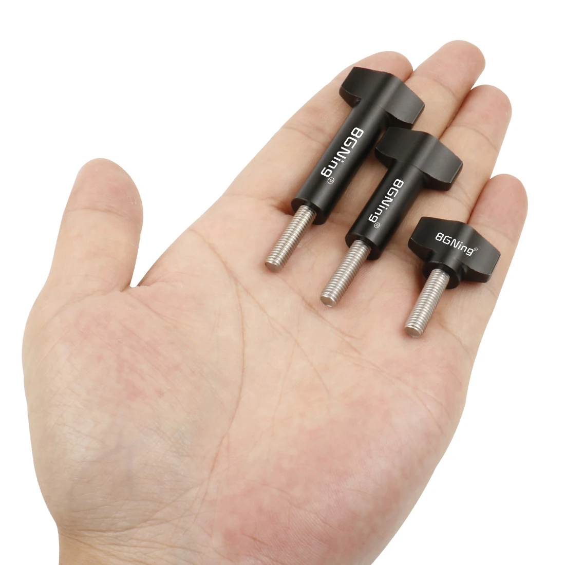 Edelstahl m5 Hand knopfs ch raube Schraube Metall t Kopf manuell festziehen Griff Daumens ch raube Mutter für Gopro 13 12 11 Dji Action Kamera – Detail 2