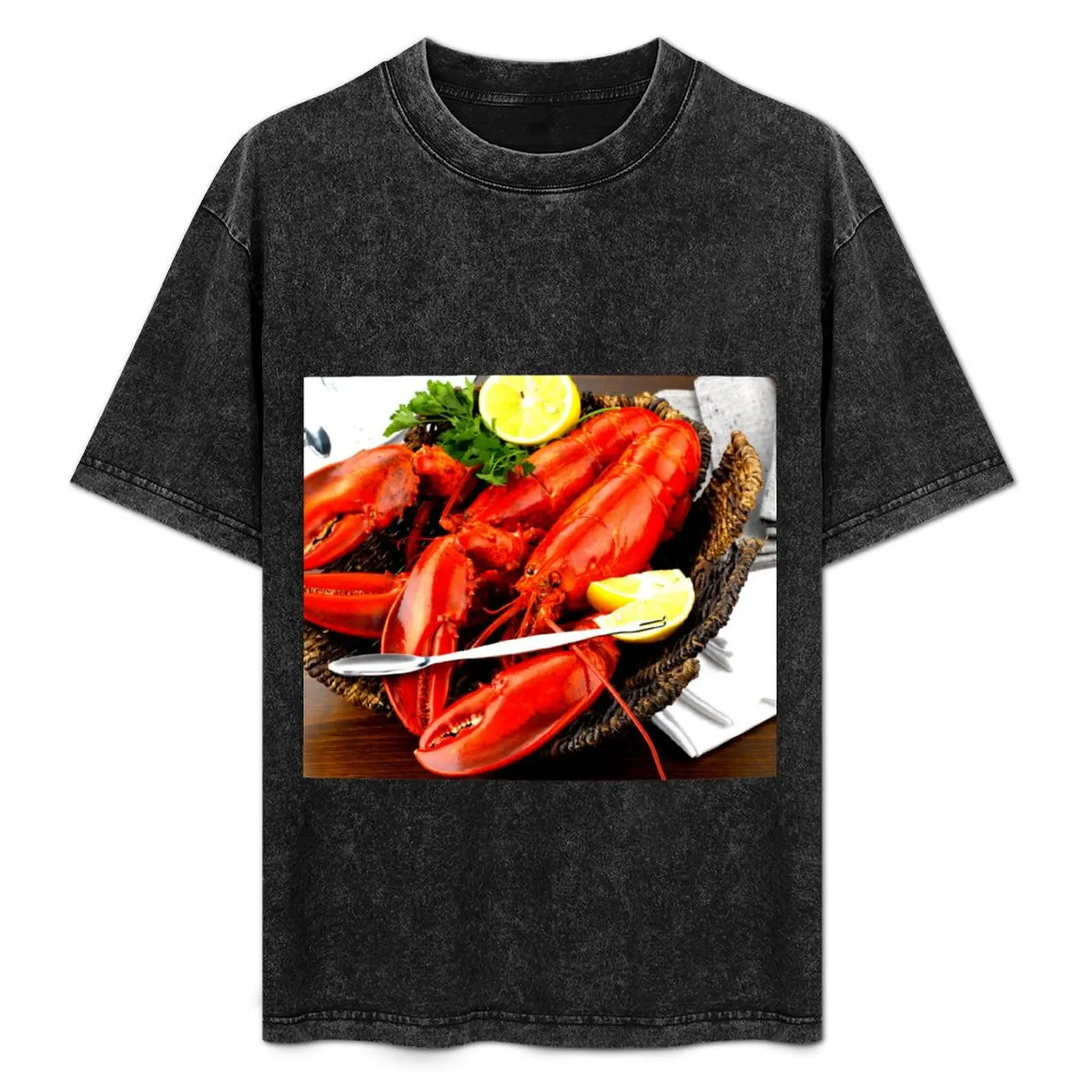 

lobster photo with high resolution quality T-Shirt for a boy cotton graphic tees mens champion t shirts