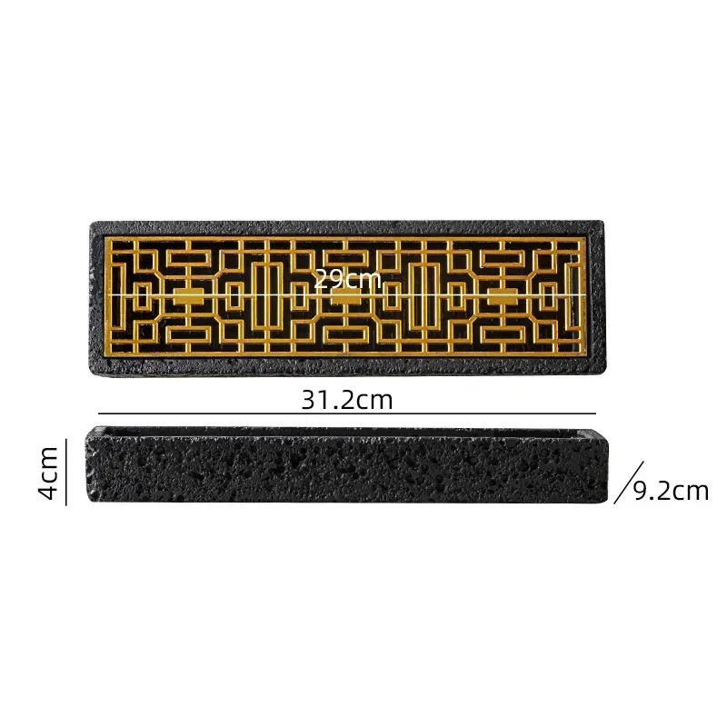 Characteristic Creative Rectangular Sushi Plate Molecular Cuisine Sashimi Tableware Yijing Dry Ice Japanese Dim Sum Western Dish