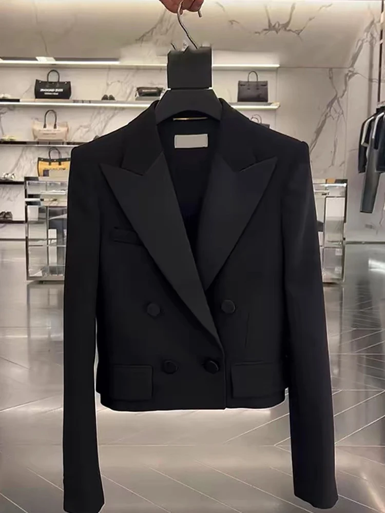 

Shoulder Padded Suit Jacket Women's Spring Style Small Size Elegant Lady High End Feeling Goddess Look Commute Friendly Long ...