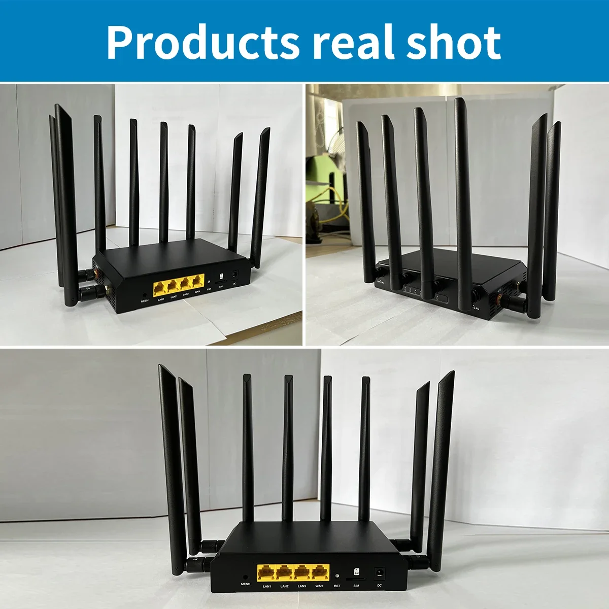 Imagem -06 - Zbt Router para Casa e Escritório Roteador Wifi com Cartão Sim Gigabit Lan Antenas 5g Nsa Mais SA 4x4 Mimo 1800mbps