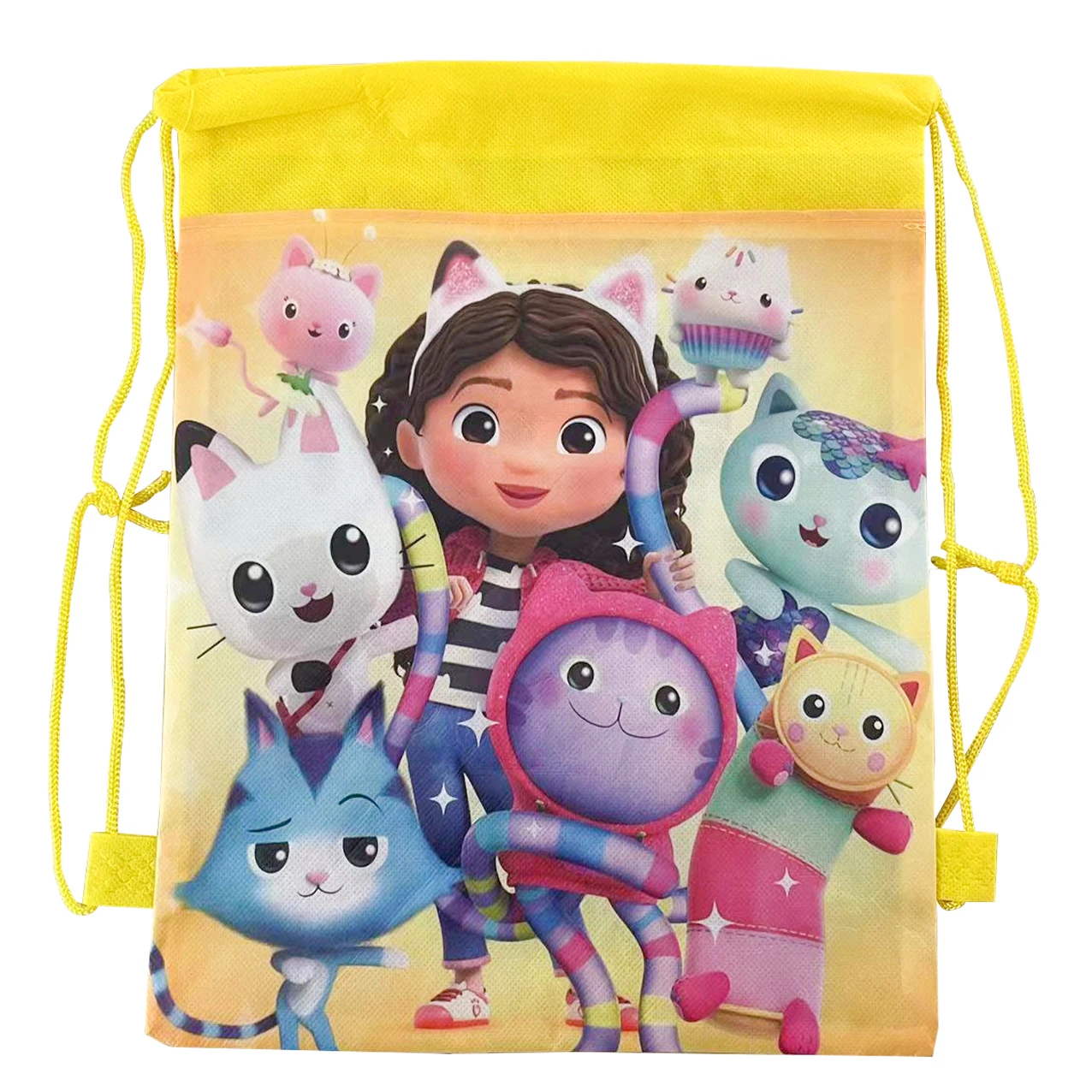 Gabby Dollhouse Non-woven fabric Backpack Candy Loot Bag Handle Gift Bags Kid Favor Girls Cat Birthday Party Decoration Supplies