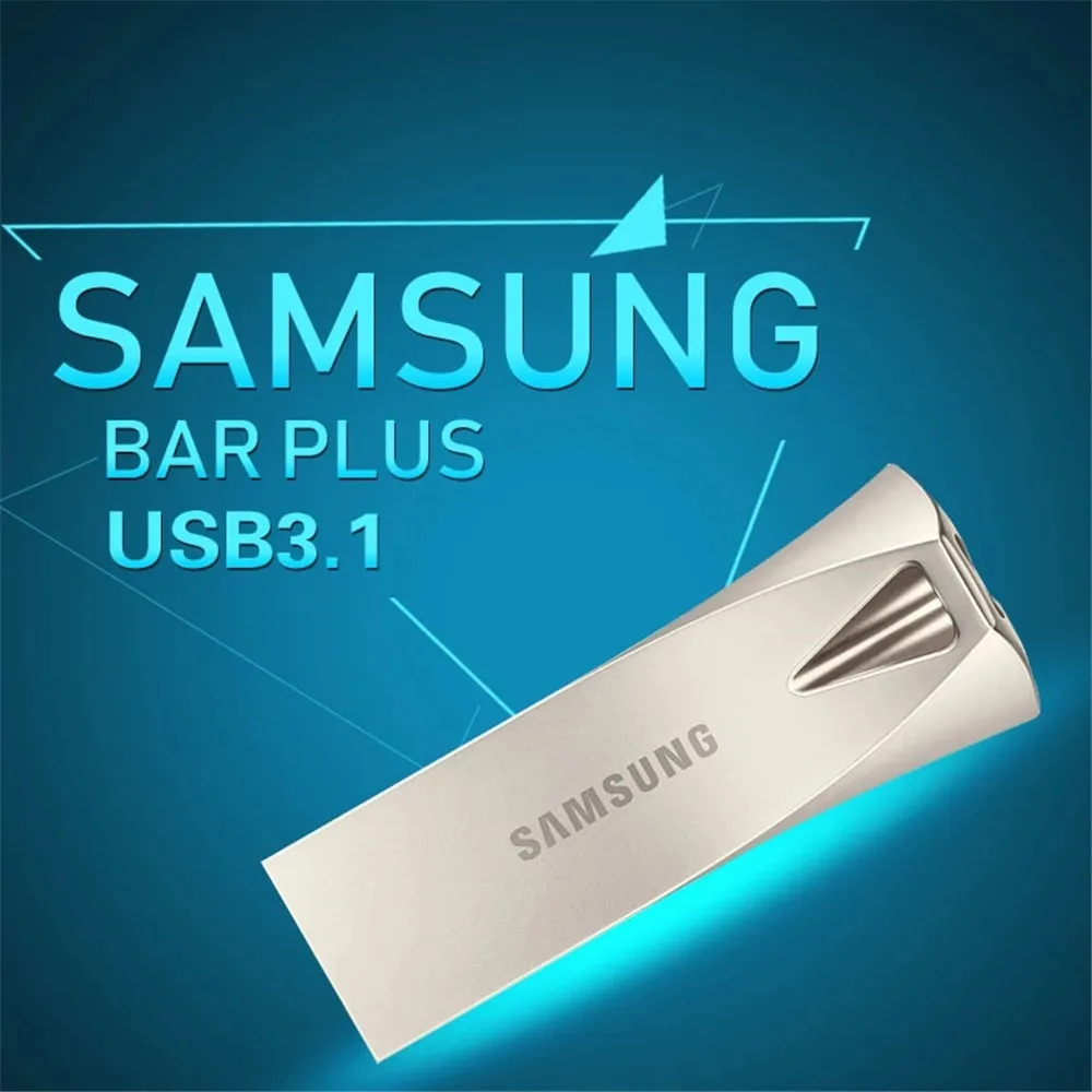 محرك فلاش سامسونج USB 3.1 القرص 64 جيجابايت 128 جيجابايت 256 جيجابايت محرك القلم المعدني بندريف جهاز التخزين U القرص ذاكرة عصا للسيارة الكمبيوتر المحمول