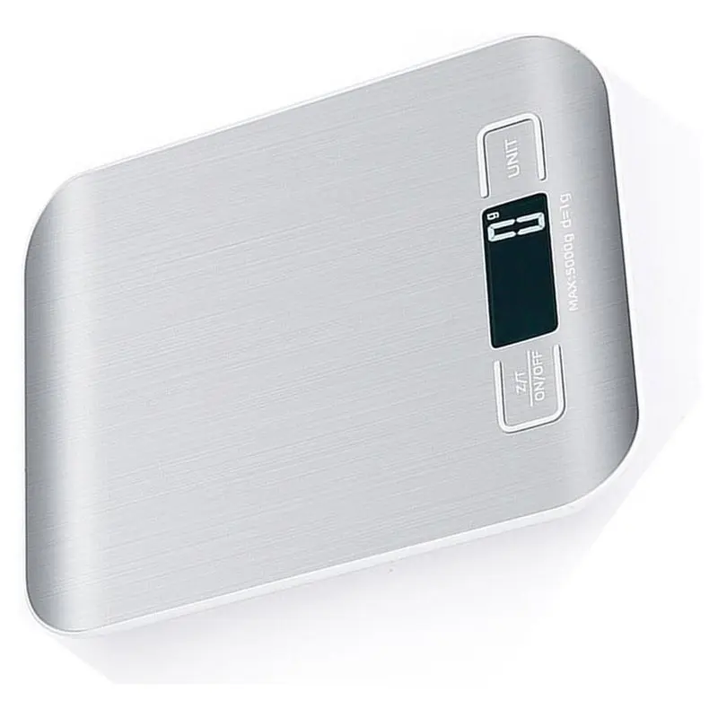 [NEWA64Z!】 Digital Kitchen Scale 5Kg Stainless Steel Panel USB Charg Precise Small Platform Scale Portable Multifunction Display