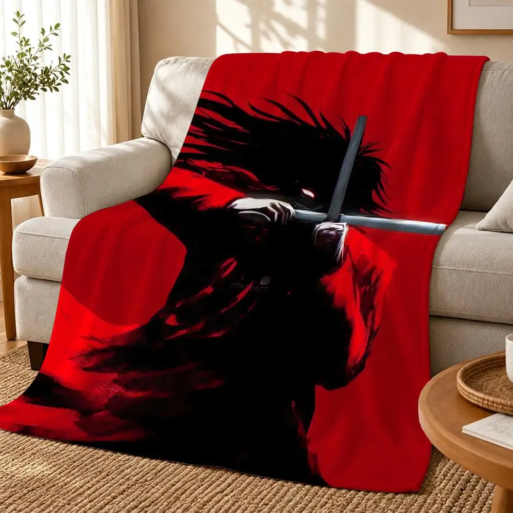 Anime hellsing ultimate Throw 240g flannel blanket, suitable for sofas, beds, offices, exquisite gift blankets
