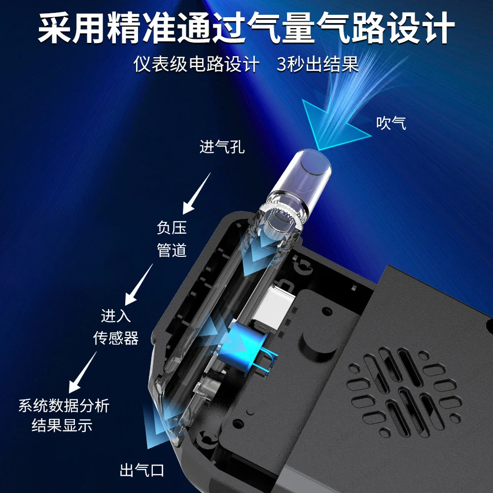 Personal Alcohol Breath Tester - Accurate & Easy-to-Use, Check Hangover Level Before Driving, with LED Display