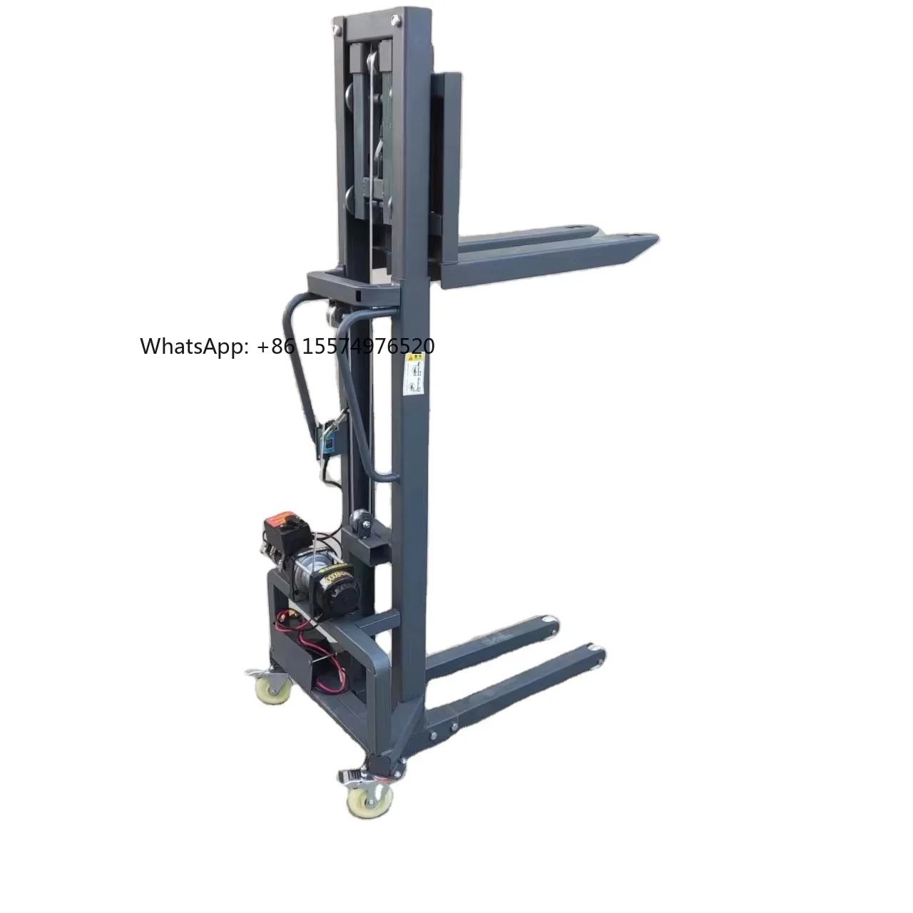 Factory Supply Portable  Mini Self-loading Stacker 1.6M Lifting Height Simple Self Loading Stacker with Remote Control