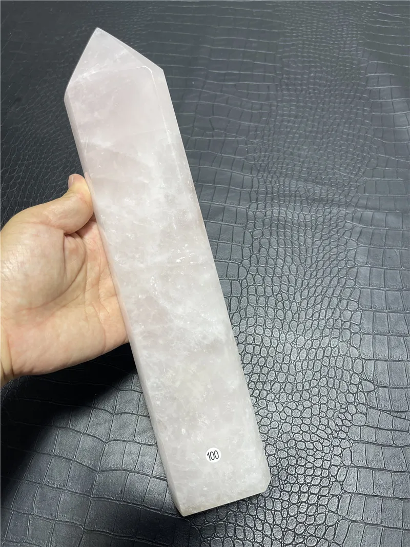 

1778g Natural Polished Rose Quartz Point Crystal Tower For Decoration