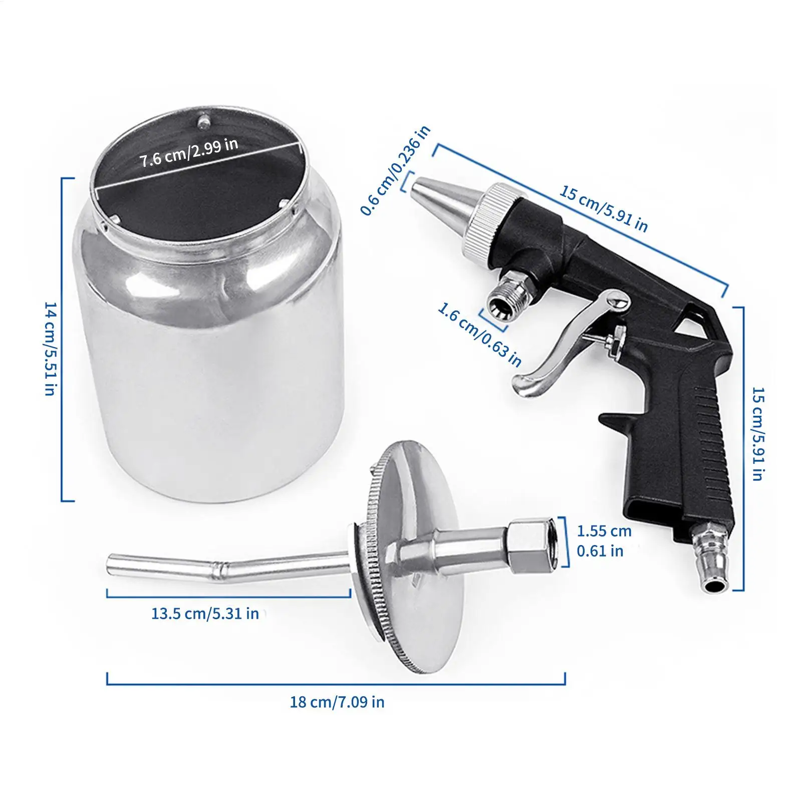 Pneumatic Abrasive Tool Portable Car Cleaning Accessories Pneumatic Rust Remover For Auto Body For Wood Stains Removal Door