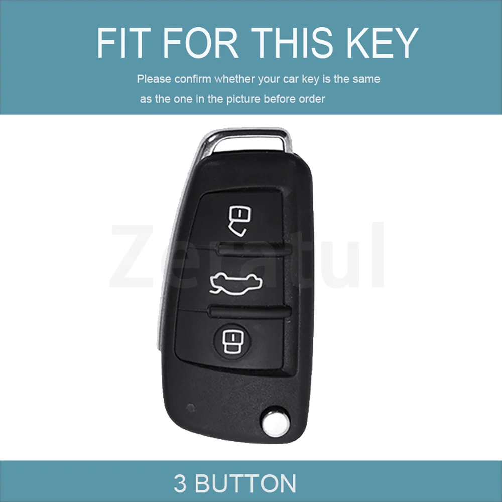 TPU Car Folding Key Cover Case For Audi Q3 Q5 Q7 C5 C6 R8 A1 A3 A4 A5 A6 A7 S6 B6 B7 B8 8P 8V 8L TT RS RS3 S3 Sline Fob Holder