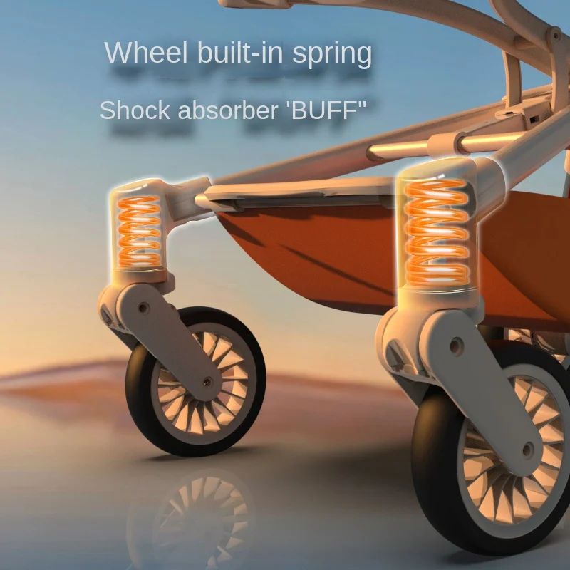 Детская карманная машинка, только детская коляска, 3,8 кг, легкая коляска, встроенные пружинные амортизирующие колеса, автомобильный зонтик