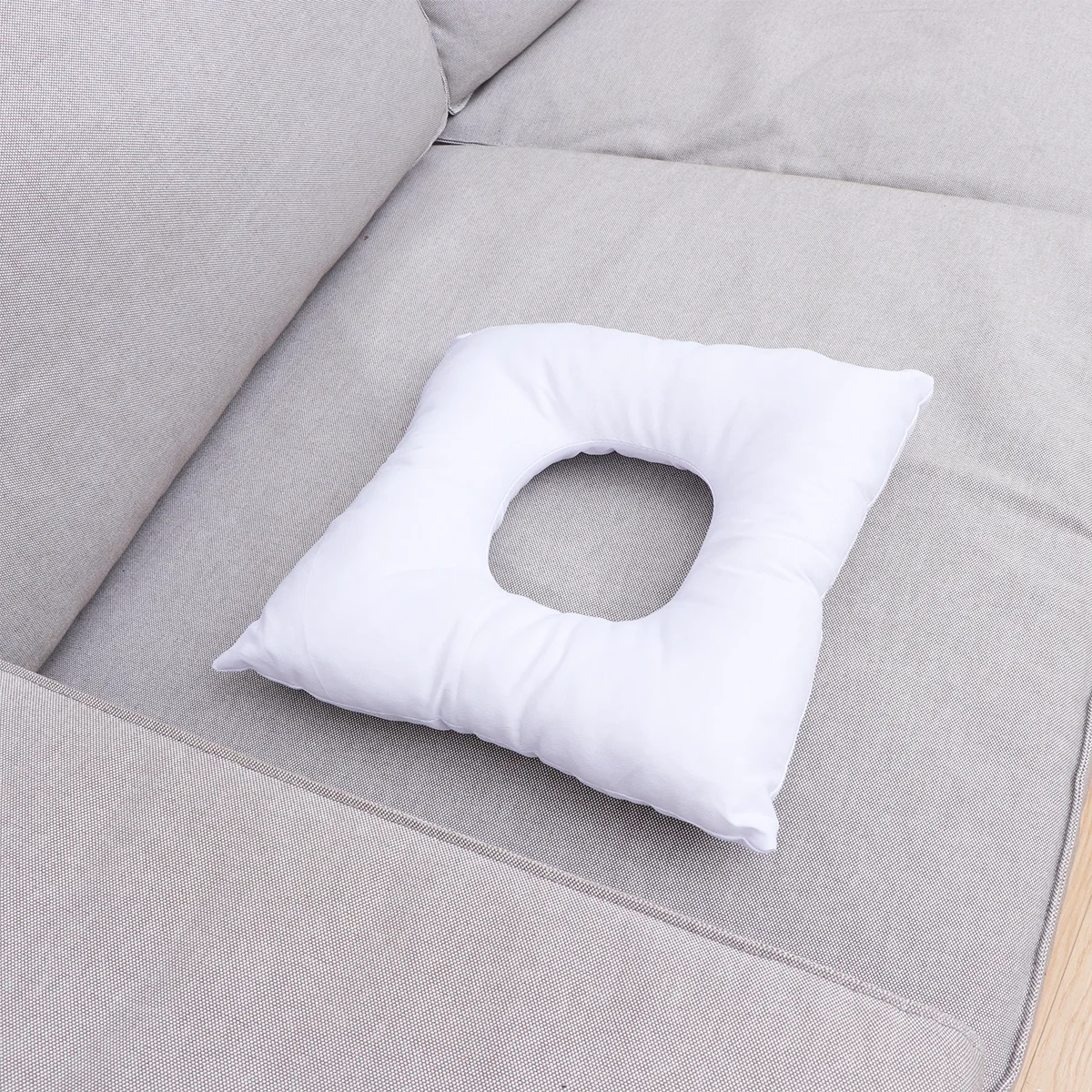 وسادة تدليك من القطن المربع الأبيض للسبا، سرير التجميل، فتحة التنفس المضادة للغبار، وسادة داعمة للوجه في صالون التجميل