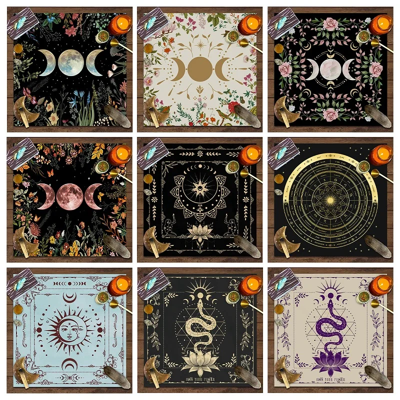 Tarot Tablecloth, Mysterious Vitte Tarot Game Table Decoration Fabric, Dirt-Resistant And Easy To Maintain, Home Decoration