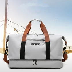 Fashion Travel Bags For Women Large Capacity Men's Sports bag Waterproof Weekend Sac Voyage Female Messenger Bag Dry And Wet