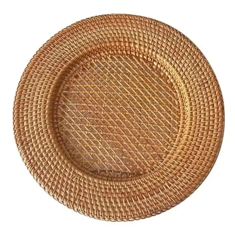 New Woven Texture Woven Coaster Hollow Lattice Heat Insulating Tea Cup Coaster Dining Plate Mat Teacup and Teapot Use
