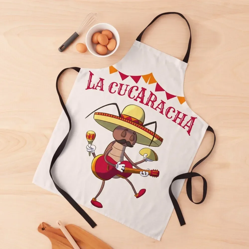 La Cucaracha - Delantal de cucaracha mujer japonesa Delantal de cocina para mujer delantal de halloween