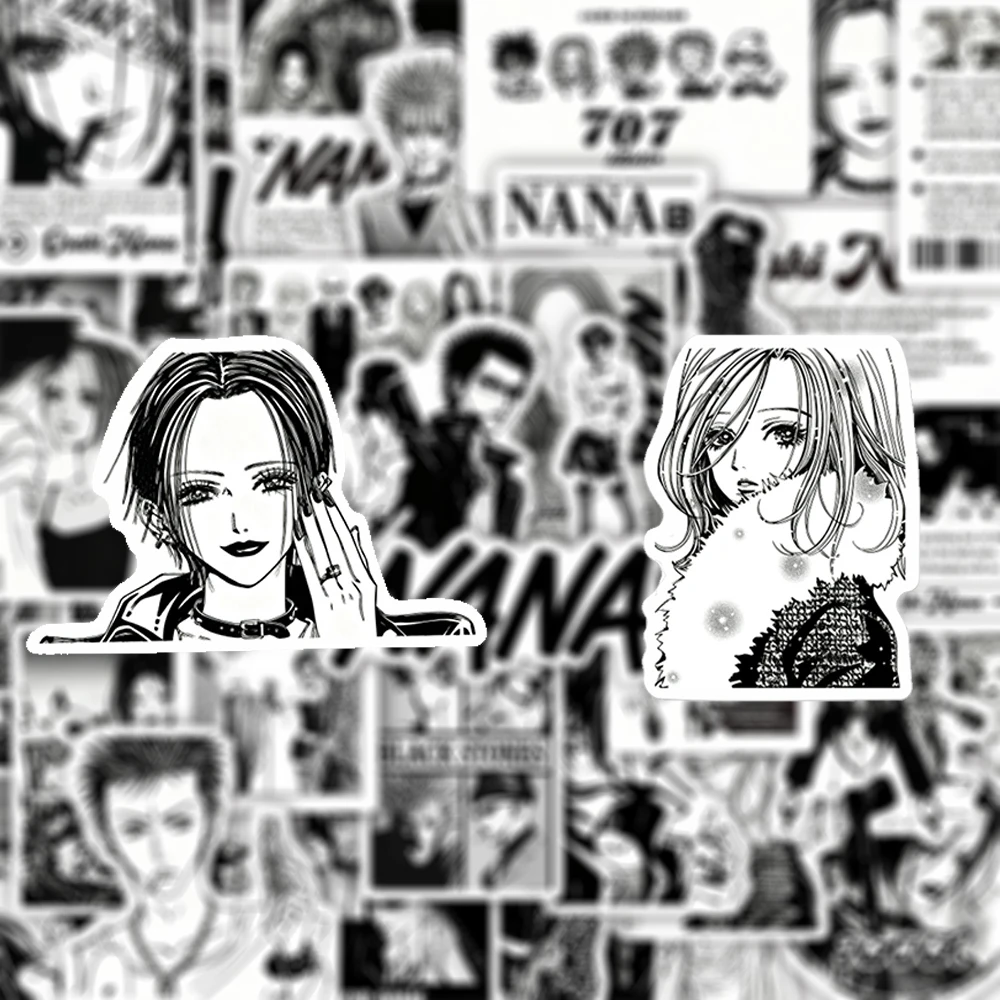 

10/30/52pcs Classic Anime NANA Cartoon Stickers Waterproof DIY Stationery Suitcase Phone Diary Cool Graffiti Sticker for Kid Toy