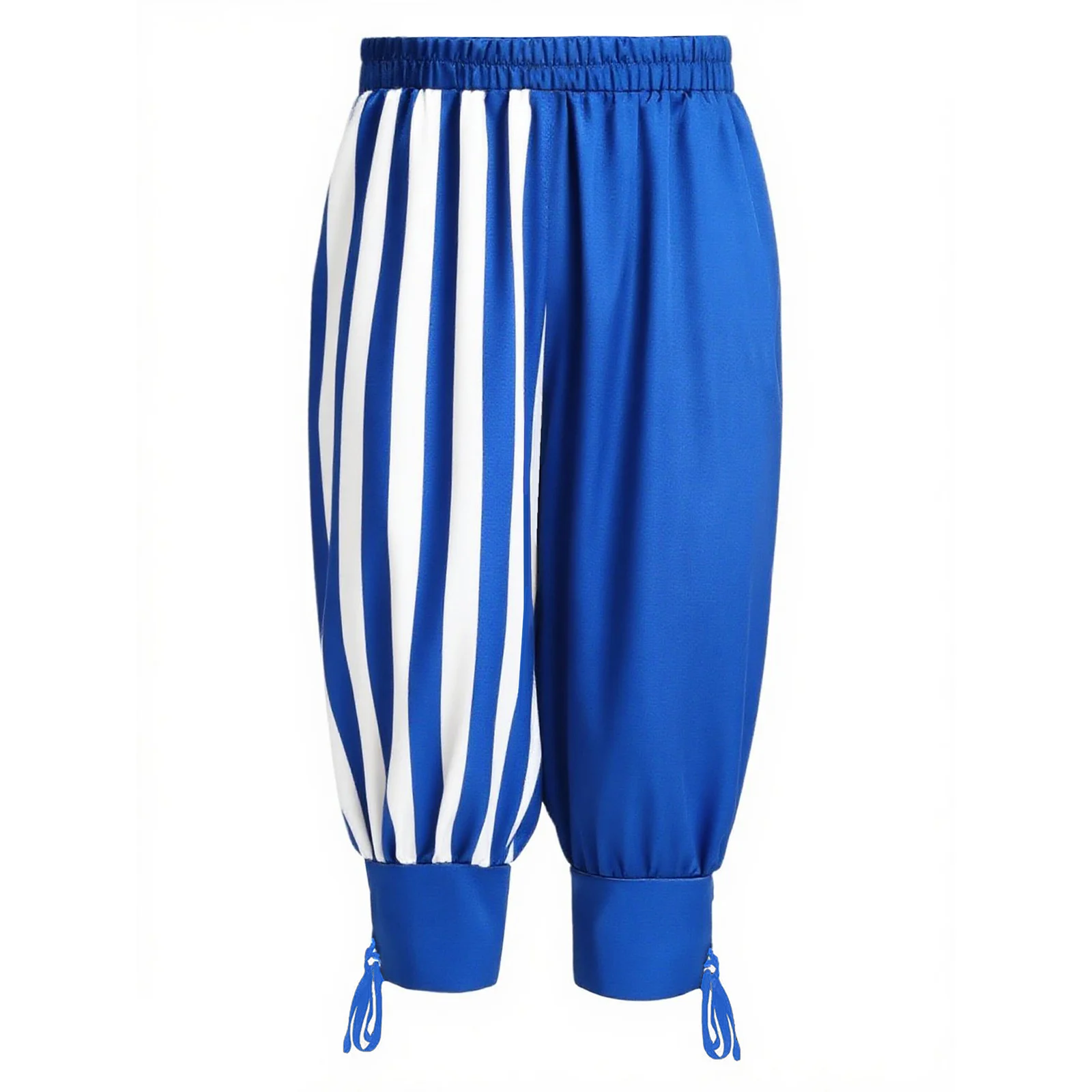 

Halloween Pants for Boys Medieval Renaissance Costume Ankle Banded Wide Elastic Waistband Stripes Gothic Party Cosplay Dress Up