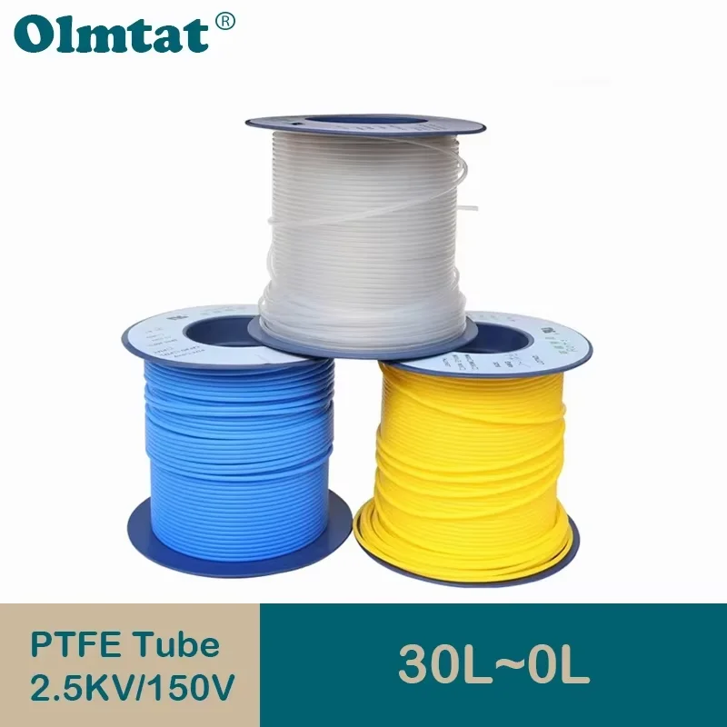 

1M/2M 0L~30L PTFE Tube F46 Insulated Capillary Heat Protector Transmit Hose Rigid Temperature Corrosion Resistance 2.5KV 150V