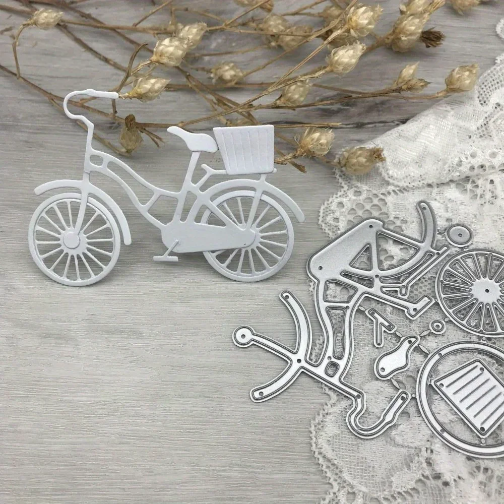 1 Stück neue Metall-Schneidewerkzeuge, Stanzform für Fahrraddekoration, Scrapbook-Papier-Bastelwerkzeug, Stanzschablonen.