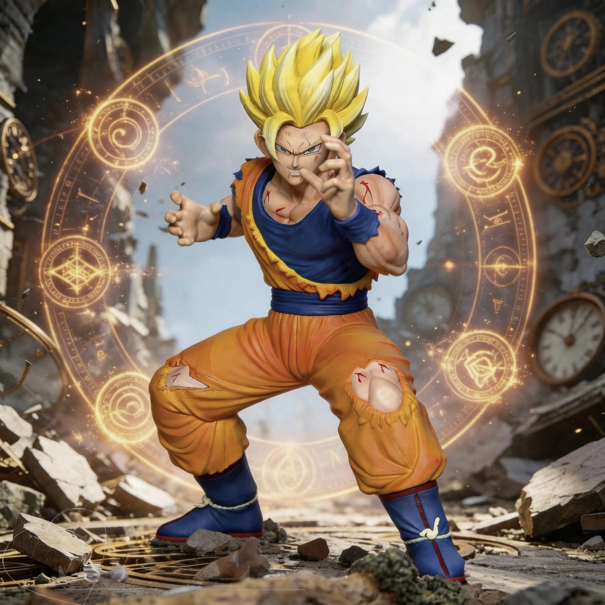 23 cm 9,05 Zoll Anime Dragon Ball Figur Goku Actionfiguren PVC-Statue Desktop-Ornament Sammlerstück Modellspielzeug Geschenke