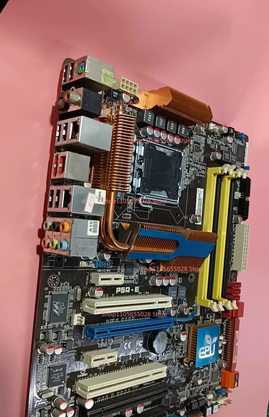For ASUS Main Board P5Q-E Independent Graphics Card Luxury Large Board Dual Network Interface Card Port