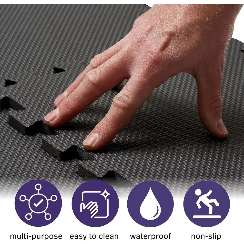 Easy Clean EVA Foam Play Mat Interlocking Puzzle Tile Floor Pad Soft Protective Surface Yoga Mats for Tatami Home Floor view 4