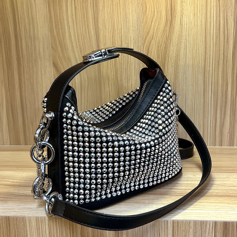 

VeryMe Fashion Rhinestone Diamond Shoulder Bag Luxury Designer Handbag Female Purse New Small Women Square Pack sac a main femme