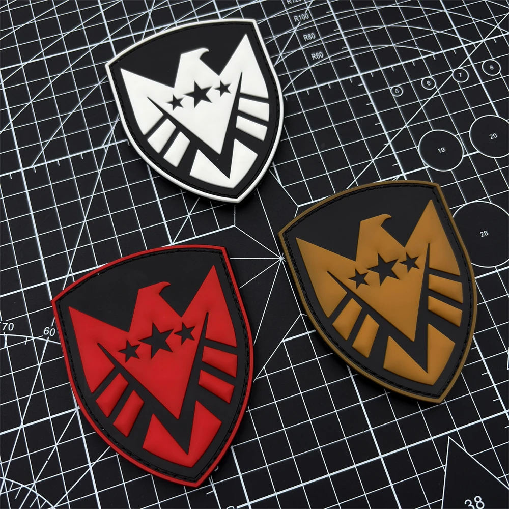 

Наклейка из материала ПВХ Eagle, мягкая резина, тактический значок морали на липучке - нашивка - многоцветная, идеально подходит для наручных повязок, рюкзаков и одежды, нашивки с вышивкой