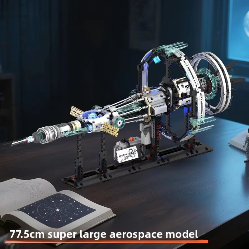 Luft- und Raumfahrt Modell Montage Kit DIY Orion Raumstation Baustein Elektrische Modell Pädagogisches Modell Spielzeug Desktop Ornament