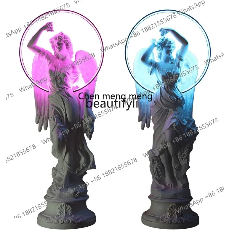 

S7486 ss Angel Plaster Statue Wedding Bar KTV GRP Sculpture Decoration Secret Room Creative Lighting Decorations