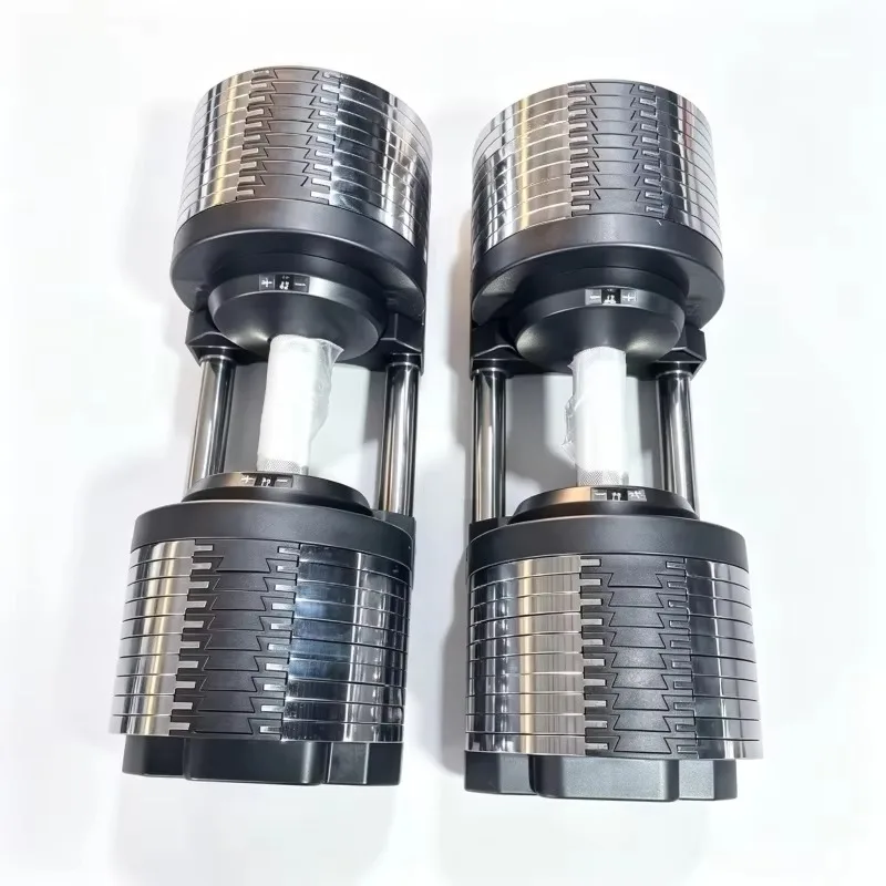 Newly Designed Free Weight Electroplated Adjustable Dumbbell Set Home Gym Fitness Equipment Barbell Converter Strength Training