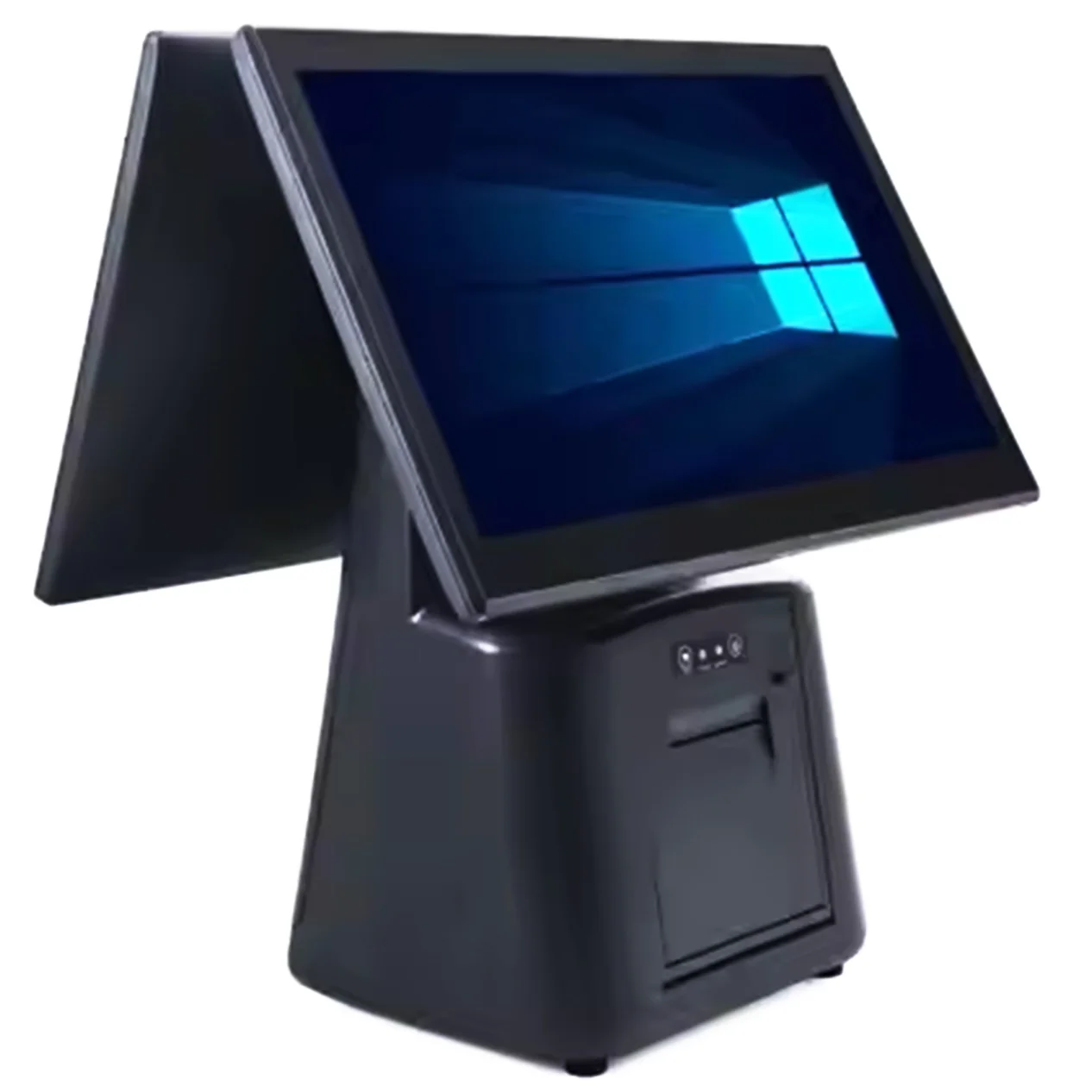 Durable 15.6 Inch Windows POS System, i3/i5 Win10 Touch Screen Cash Register, 58/80mm Thermal Printer Foodcourt Payment Terminal