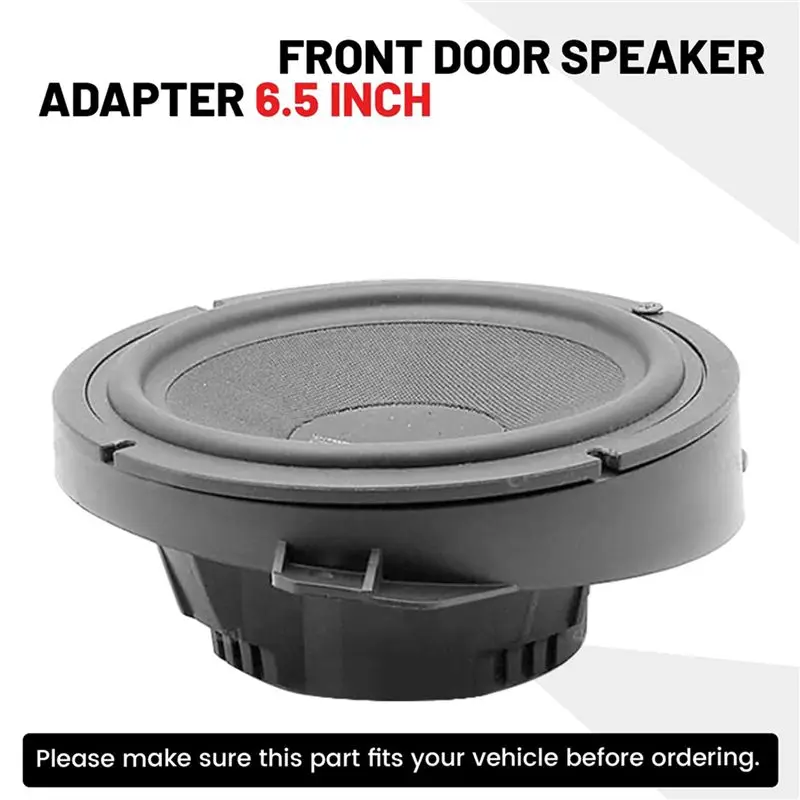 AU28-4X Front Door Speaker Adapter 6.5 Inch For Subaru Forester Impreza Outback WRX/STI Audio Speaker Spacer Ring Bracket