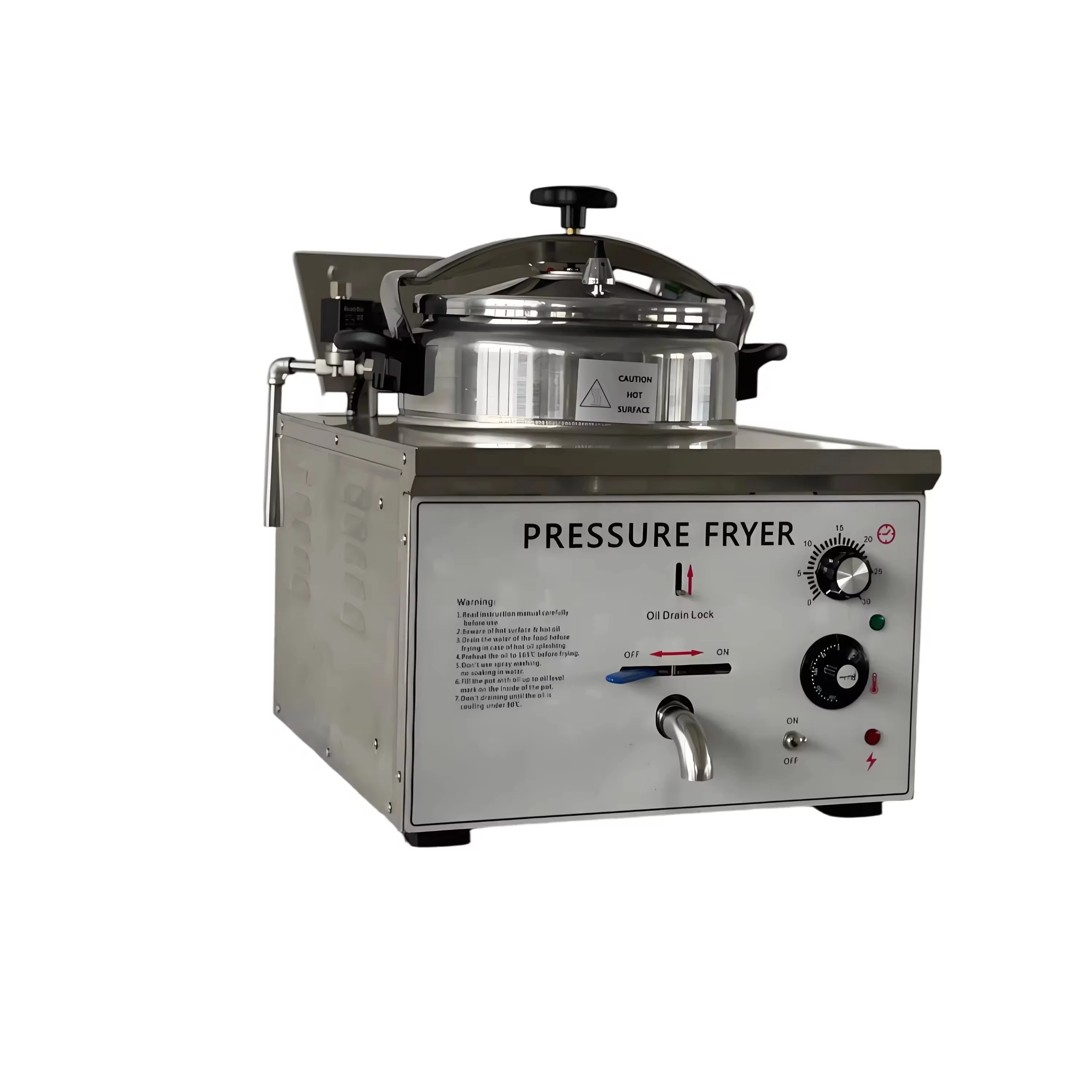 16L Commercial Electric Stainless Steel 3000W Chicken Henny Penny KFC Broaster Deep Fryer Machine Parts Equipment Pressure Fryer view 3