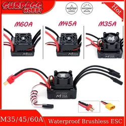 Surpass Hobby M35A M45A M60A Waterproof Brushless ESC Speed Controller 2-3S for 1/10 1/12 1/14 1/16 RC Buggy Monster On/Off-road