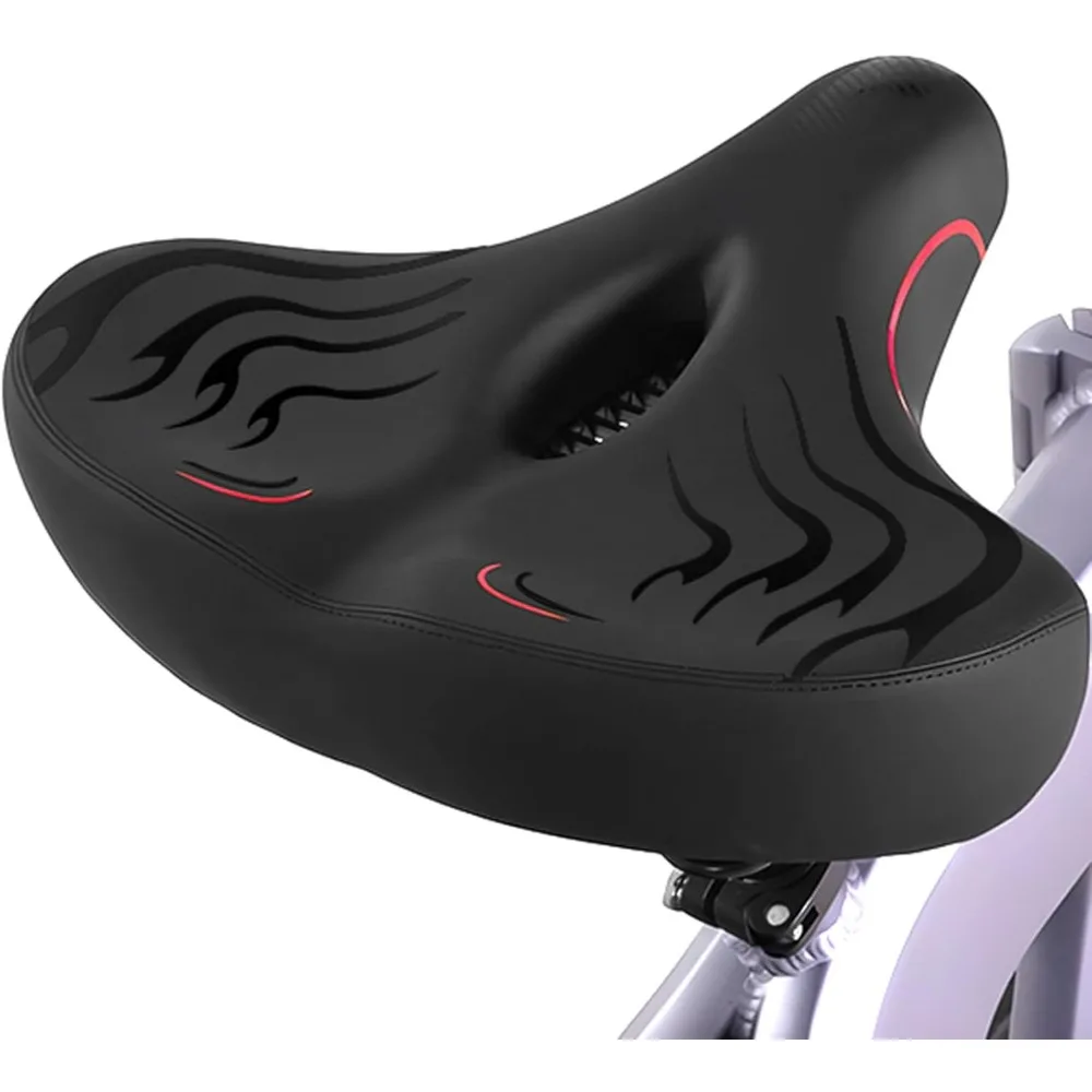 

Haoqi Bike Seat Cushion for Men & Women Oversized Bike Saddle Compatible with City, Electric, Stationary, Peloton, MTB, Racing B