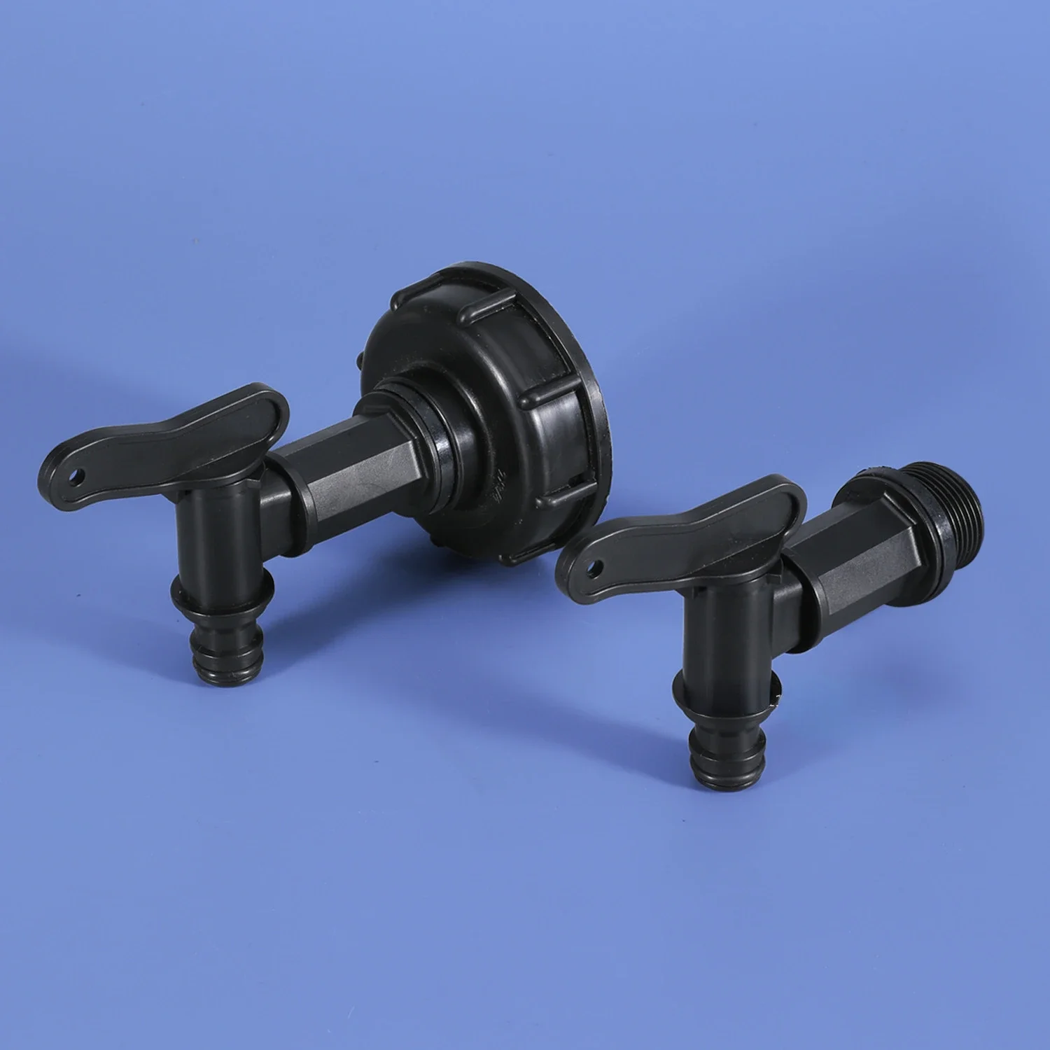 

3/4 IBC Faucet Ton Barrel Valve S60 Center Transfer Cover Turn 6 Minutes 3/4 Black Pacifier Faucet