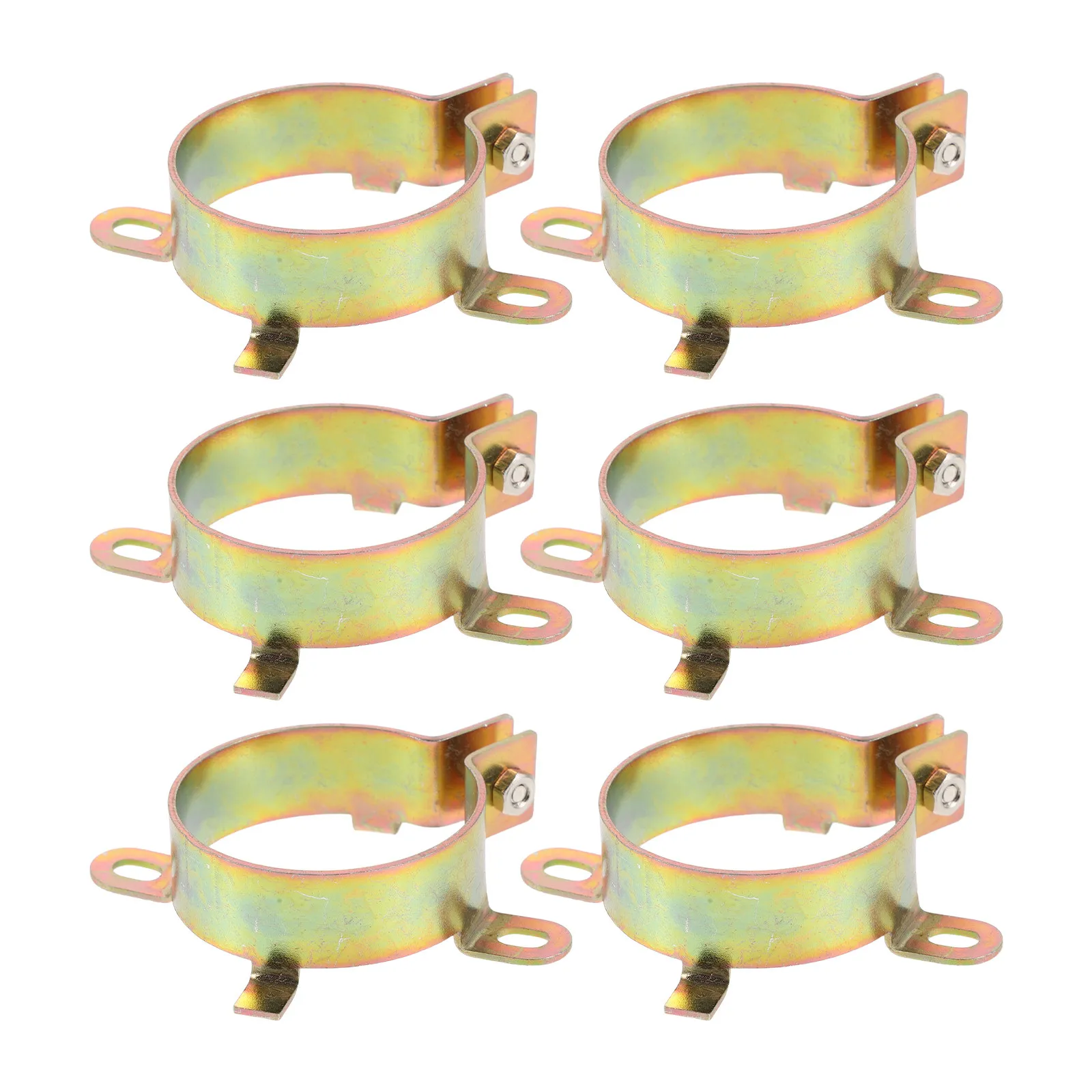 6Pcs Metal Capacitor Mounting Brackets Dual Hole Electrolytic Capacitor Fixing Clamp Secure Retaining Clips for Pcb Board Audio